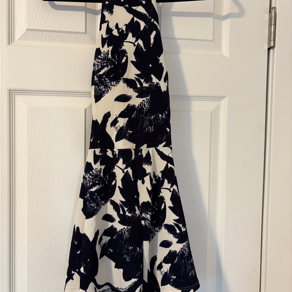 Black and White Floral Dress